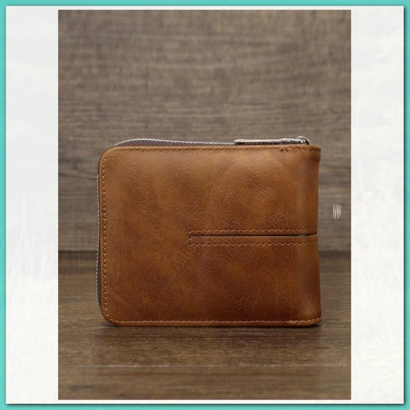 New Men Letter Graphic Small Wallet 170 - Picture 3 of 4